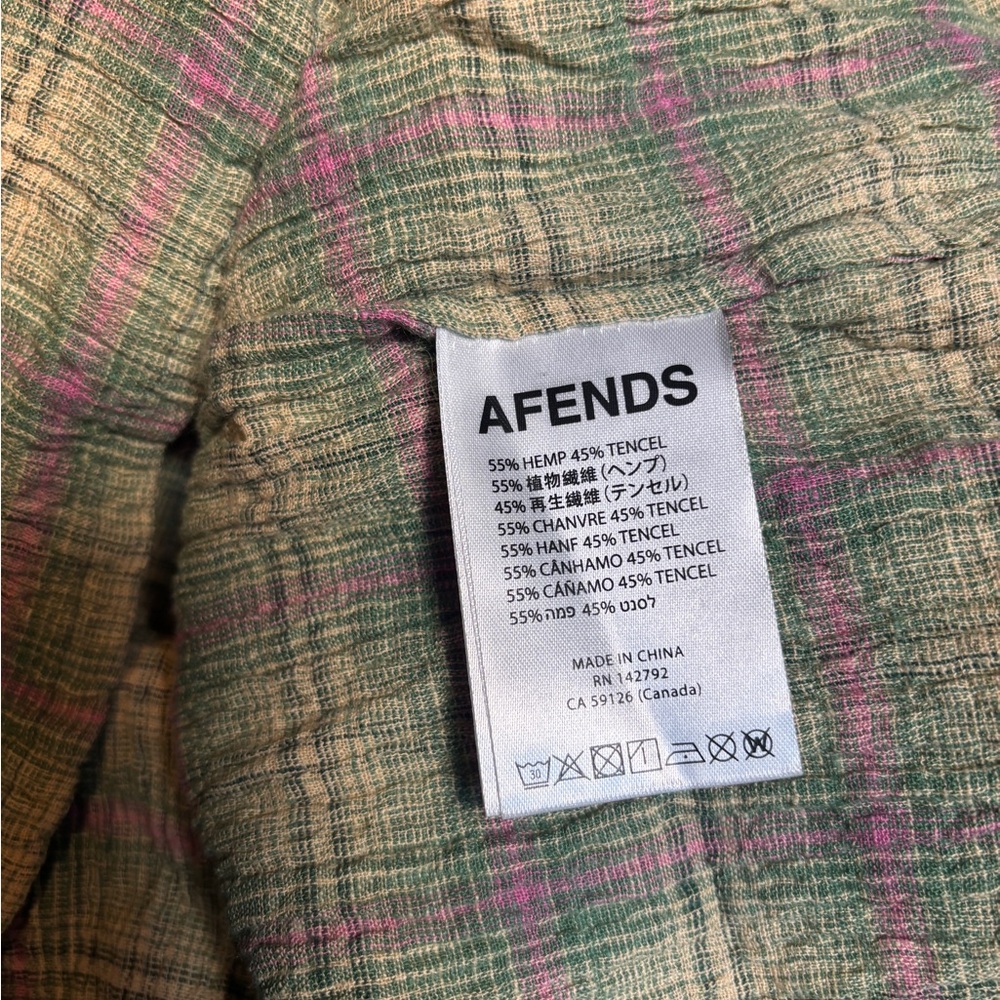 Afends Green check- POSITION TULLY
SEERSUCKER MAXI DRESS NWOT - Picture 14 of 15